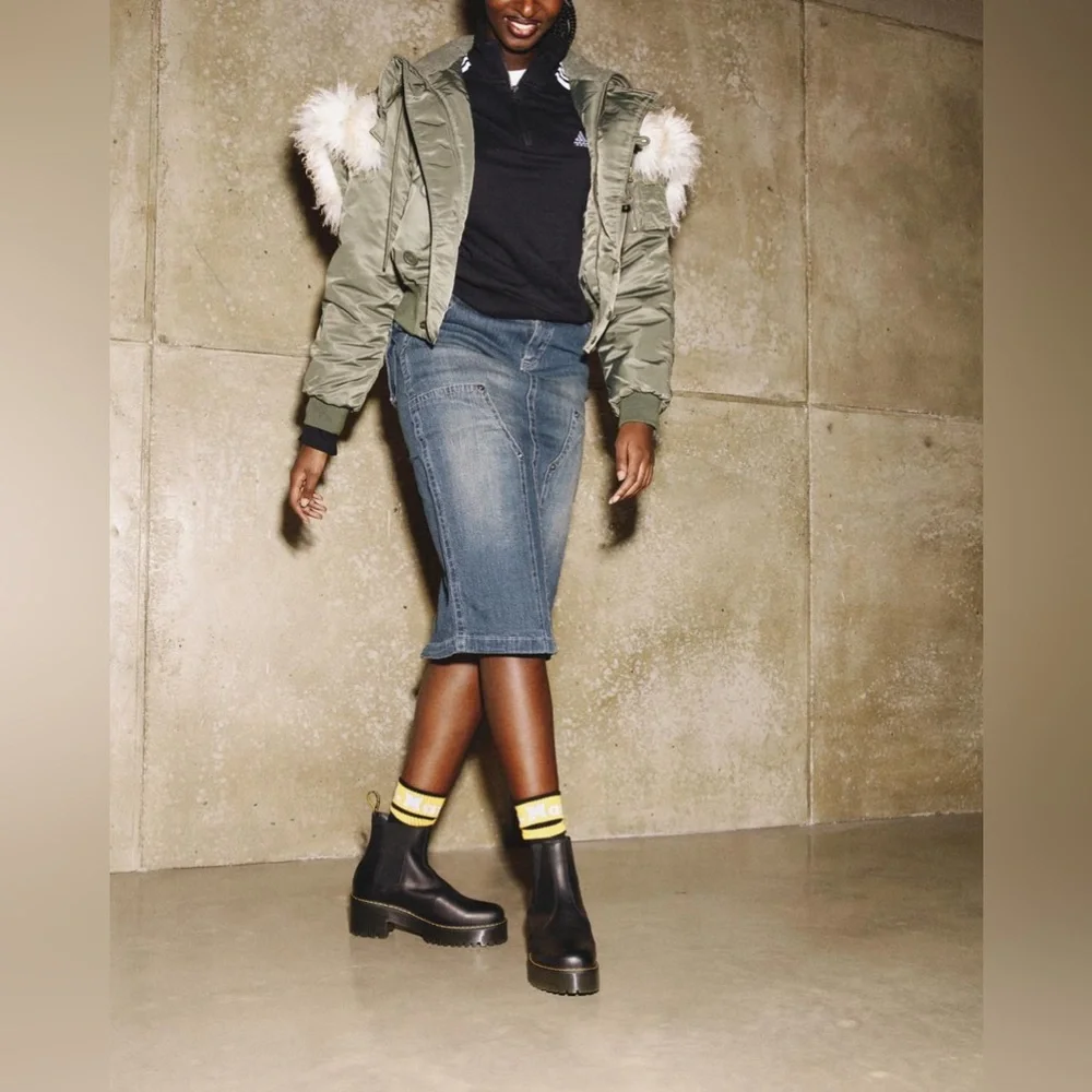 ROMETTY WYOMING LEATHER PLATFORM CHELSEA BOOTS - Picture 9 of 10